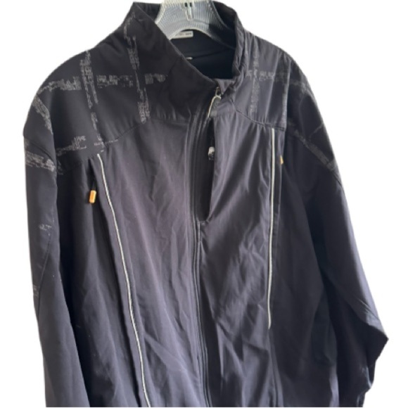 Rare Lululemon Cycling Jacket Black Zip Closure Reflective Pockets Compass Med - Picture 7 of 13